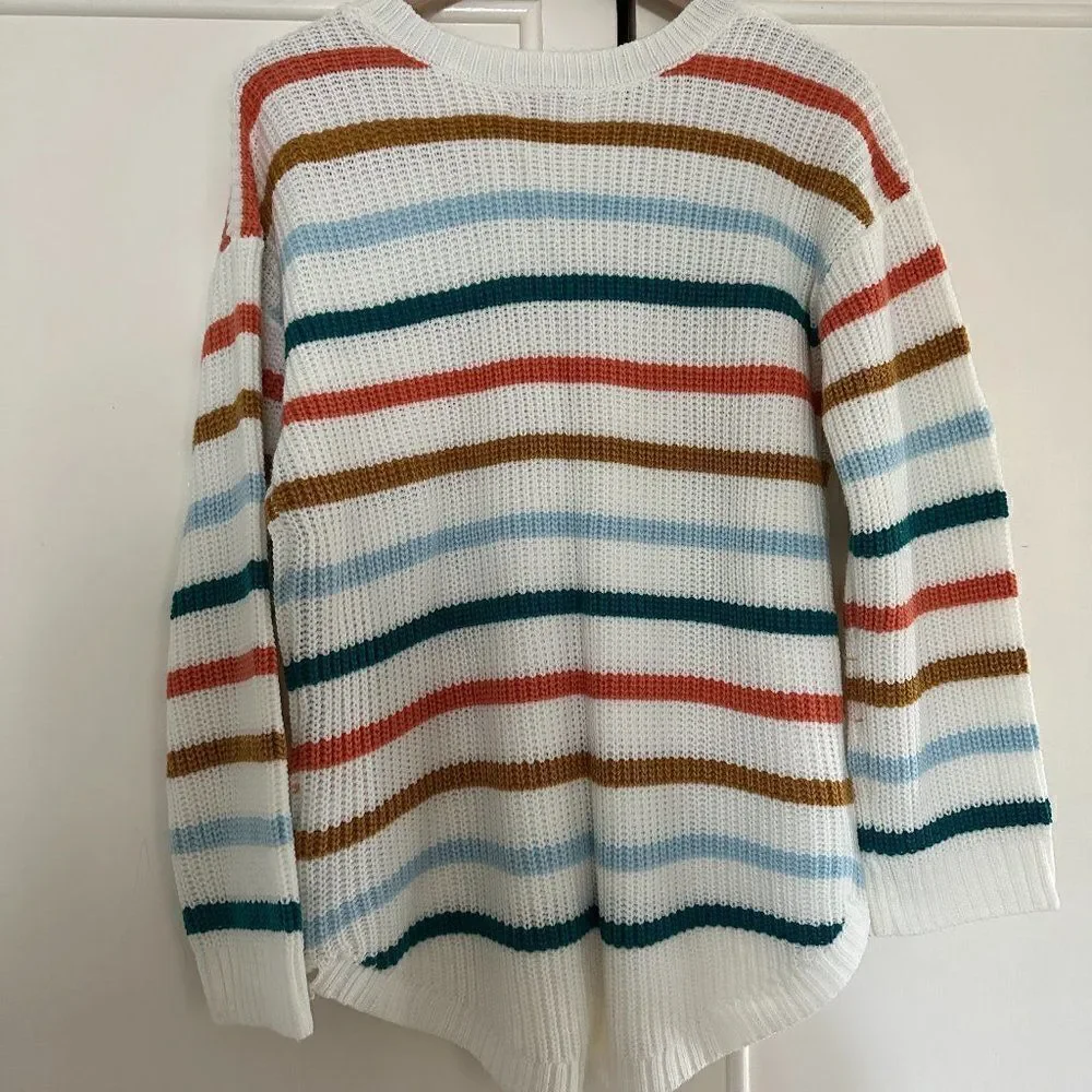 So Colorful Striped Sweater